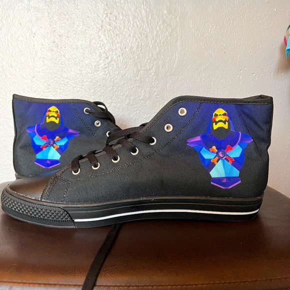 Skeletor He-Man Converse style High Tops - Picture 1 of 4